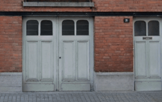 Traditional moulded wooden door