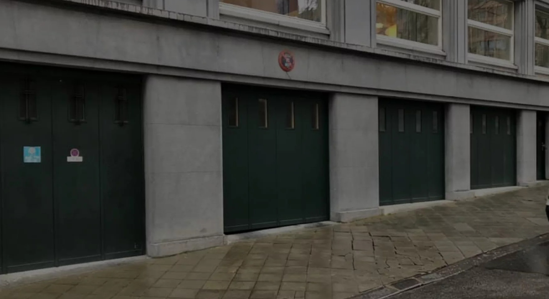 Perfect duplicate of a period metal garage door
