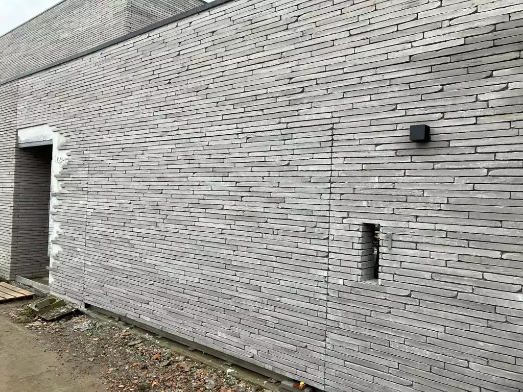 Facing-brick garage door